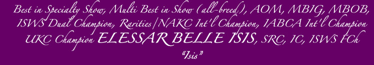 Elessar Belle Isis - title